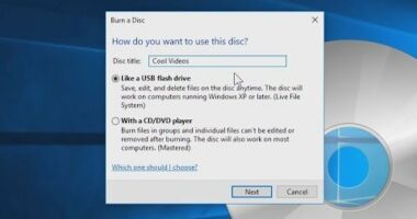 Cara Burning CD Windows 10