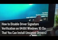 Cara Disable Driver Signature Windows 10